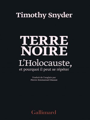 cover image of Terre noire. L'Holocauste, et pourquoi il peut se répéter